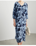  Damen Seidenkleid mit Print