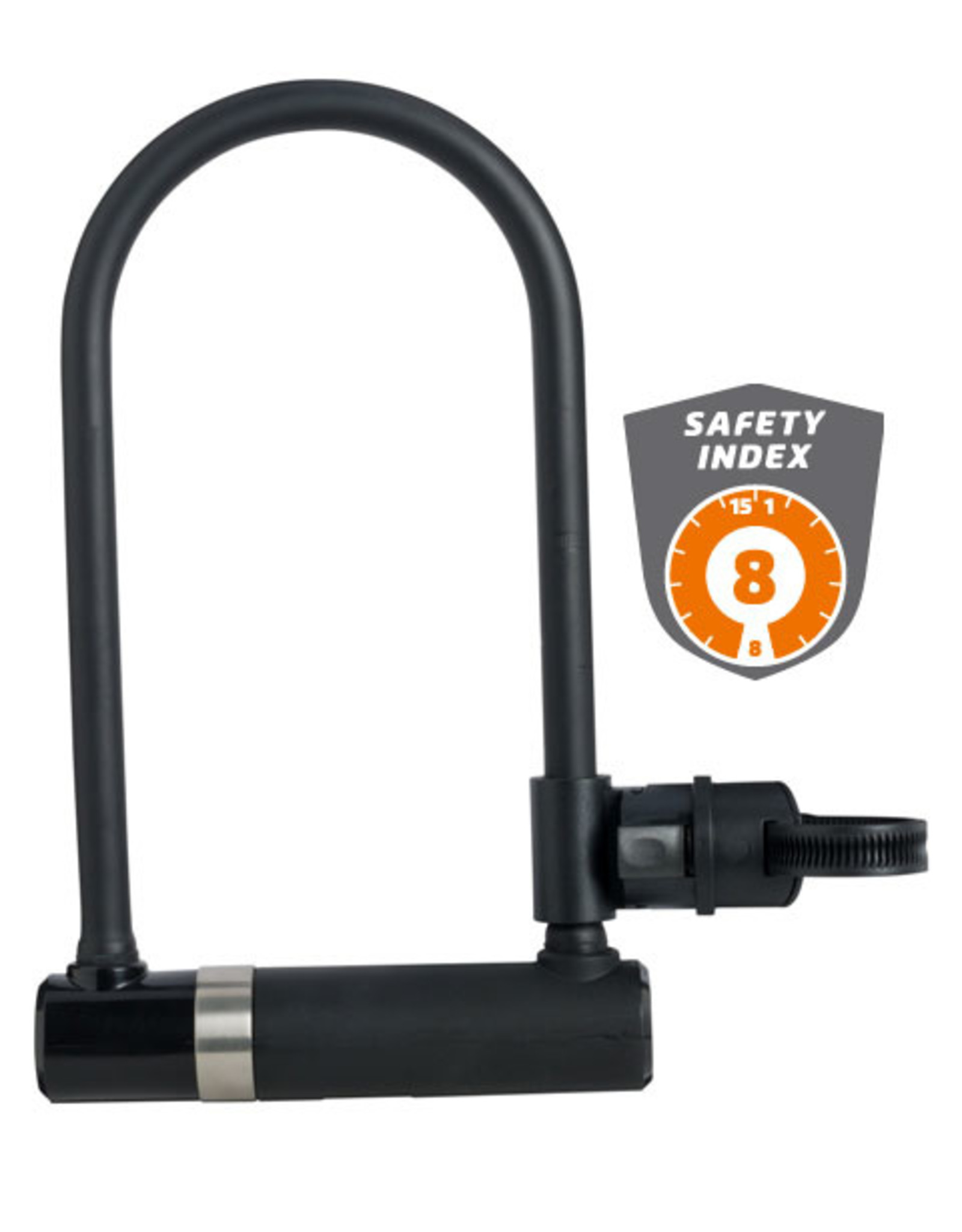 AXA Newton 230 / 14 Key U-Lock. SILVER Sold Secure