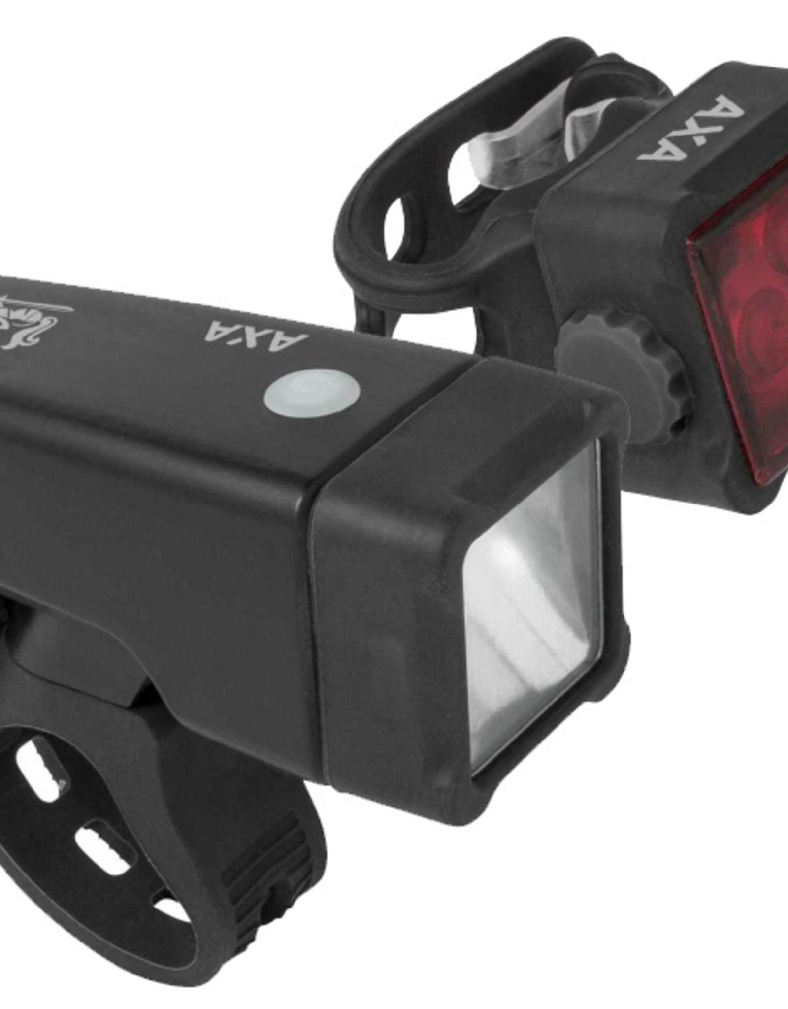 AXA Niteline T4-R USB Light Set (1 LED/4 LED)