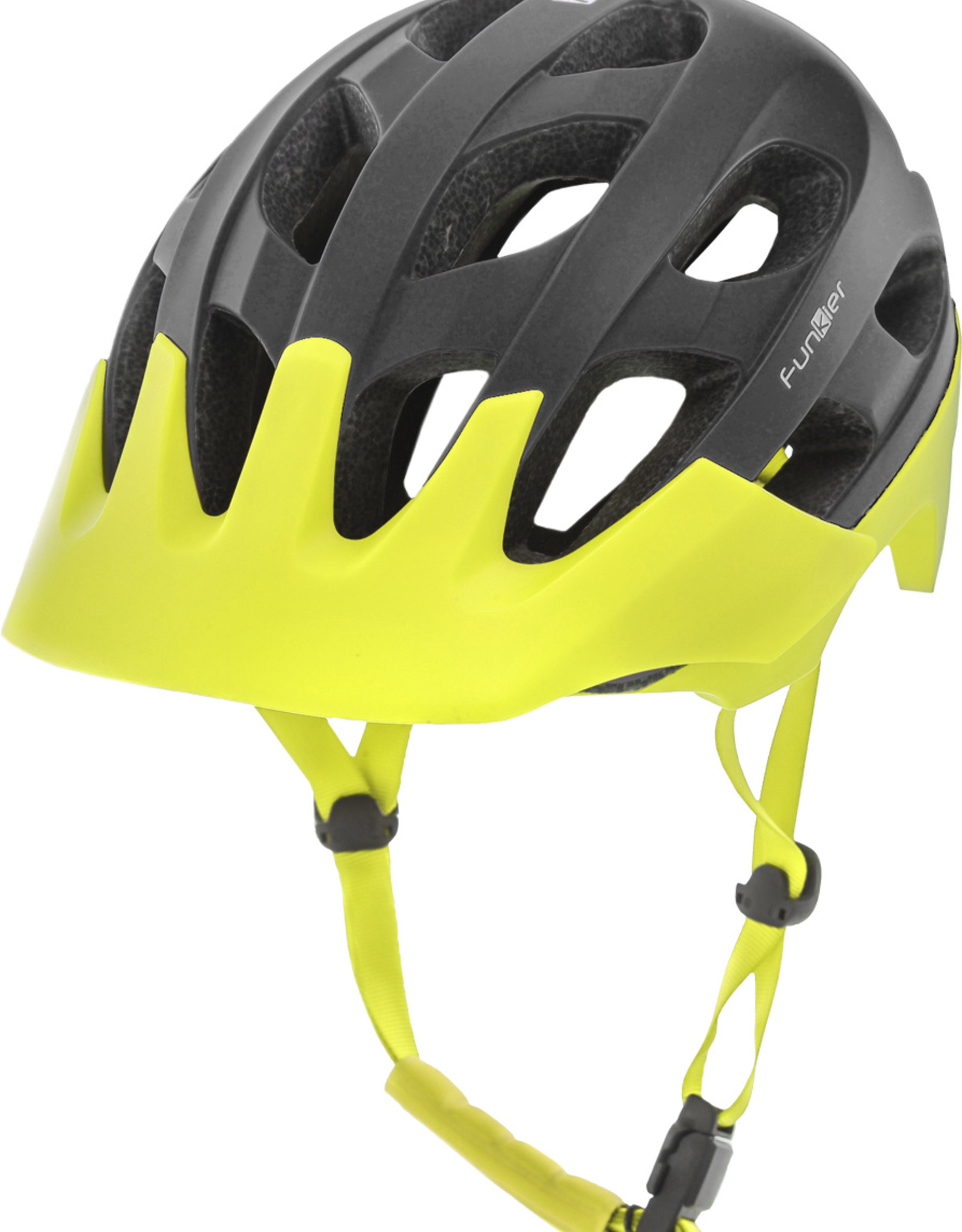 Funkier Camba MTB All Mountain Helmet in Black/Neon Yellow