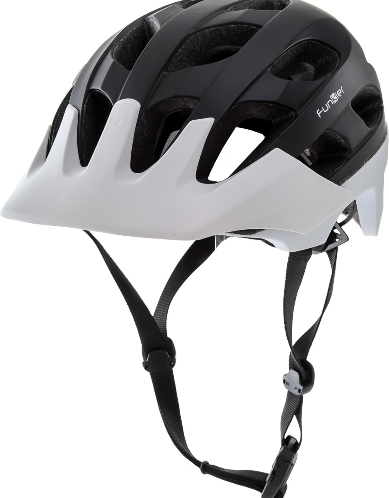 Funkier Camba MTB All Mountain Helmet in Black/White