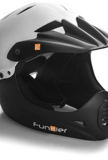 Funkier Sirius Downhill Full Face Helmet in White/Black