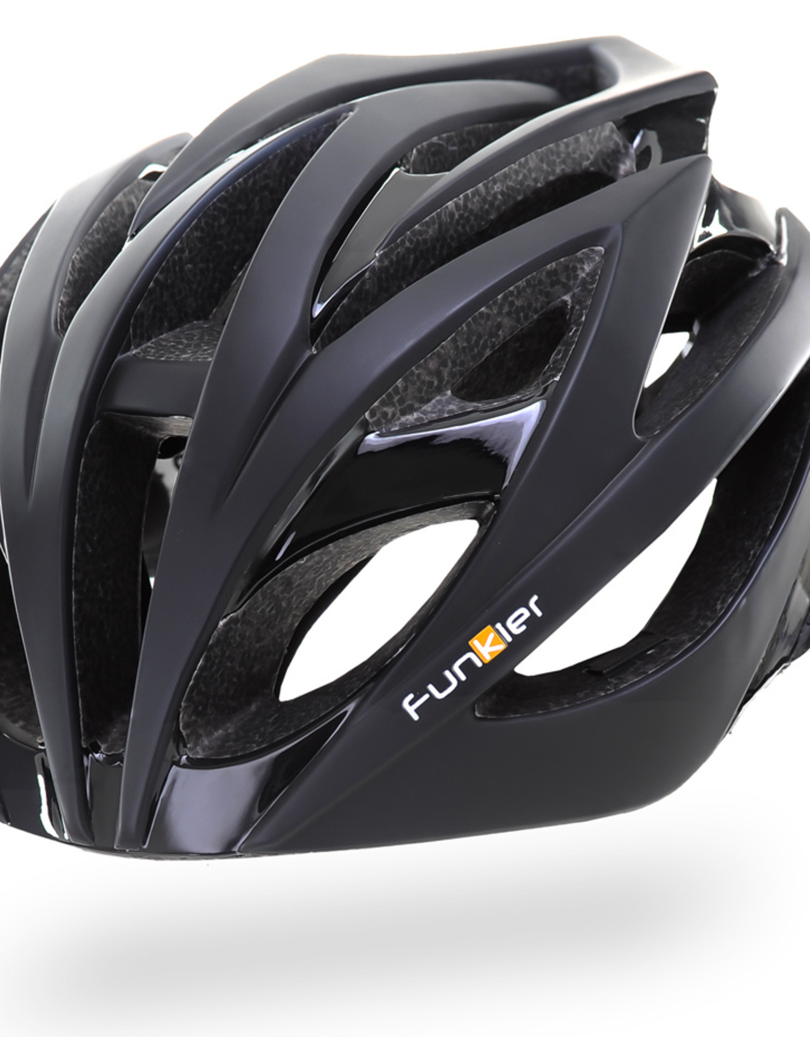 Funkier Tejat Road Elite Helmet in Black-on-Black