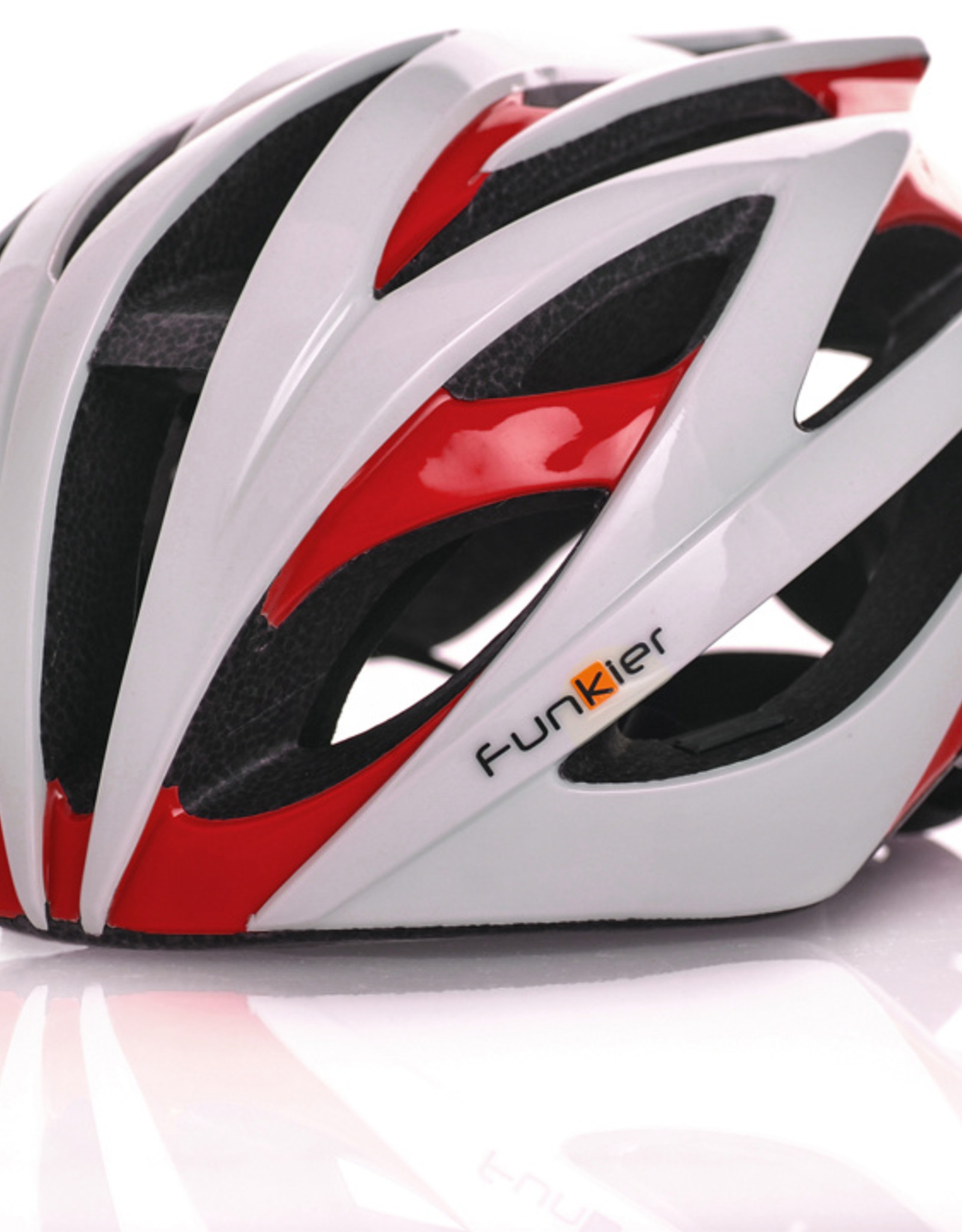 Funkier Tejat Road Elite Helmet in White/Red