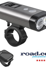 Ravemen PR1600 USB Rechargeable DuaLens Front Light with Remote in Grey/Black (1600 Lumens)