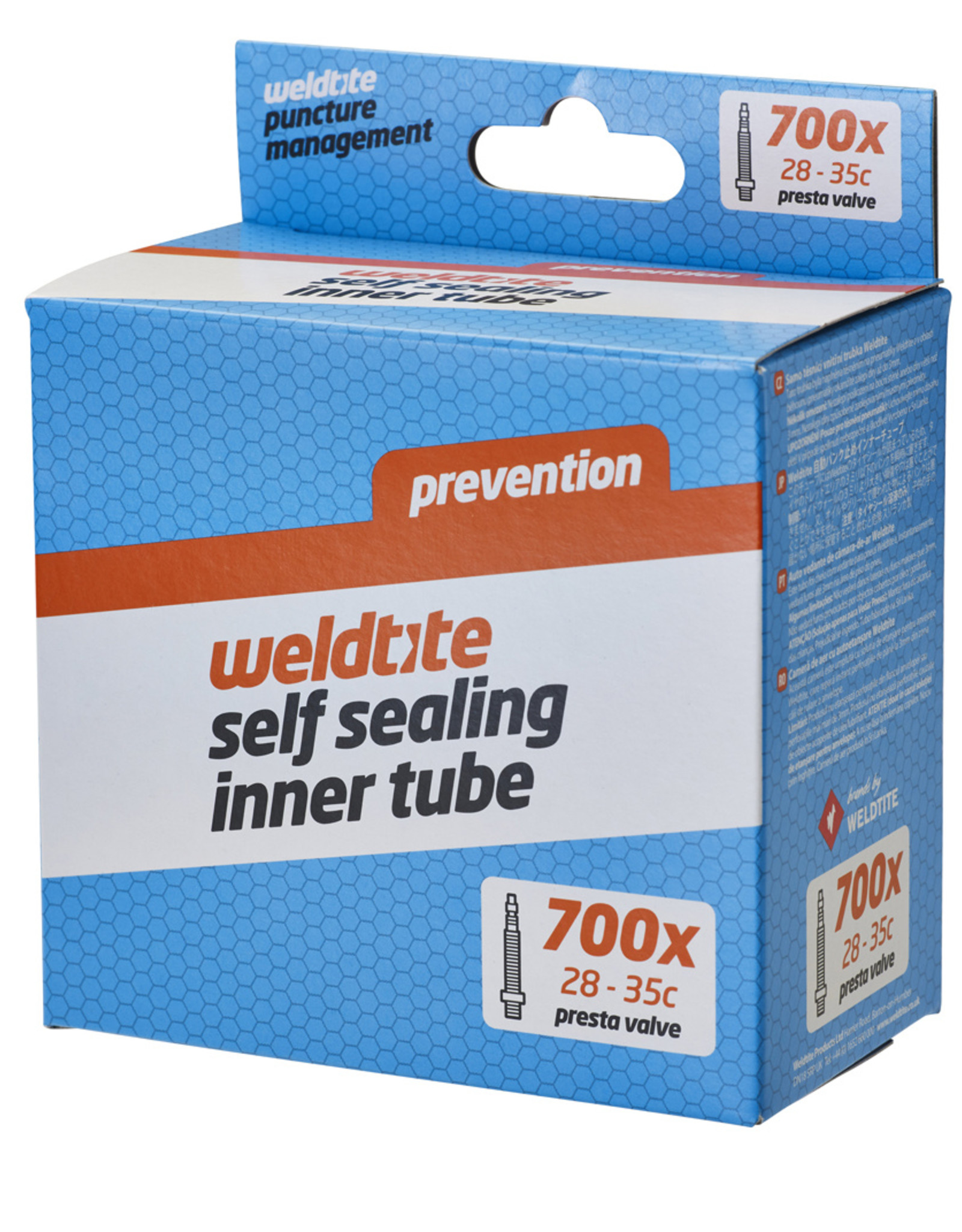 Weldtite Self Sealing Inner Tube - 700 x 28 - 35mm - Presta
