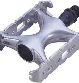 Wellgo LU962 Road Quill Pedals in Silver - Cro-mo Axle