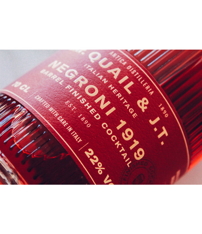 Distilleria Quaglia Mr Quail & JT Negroni 1919 70cl