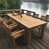 JoJo Living Teakhouten tuinset met Kotak tuinstoelen JoJo Living Teakhouten tuinset met Kotak tuinstoelen