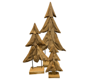 JoJo Living Teakhouten kerstboom Natal - diverse varianten JoJo Living Teakhouten kerstboom Natal - diverse varianten