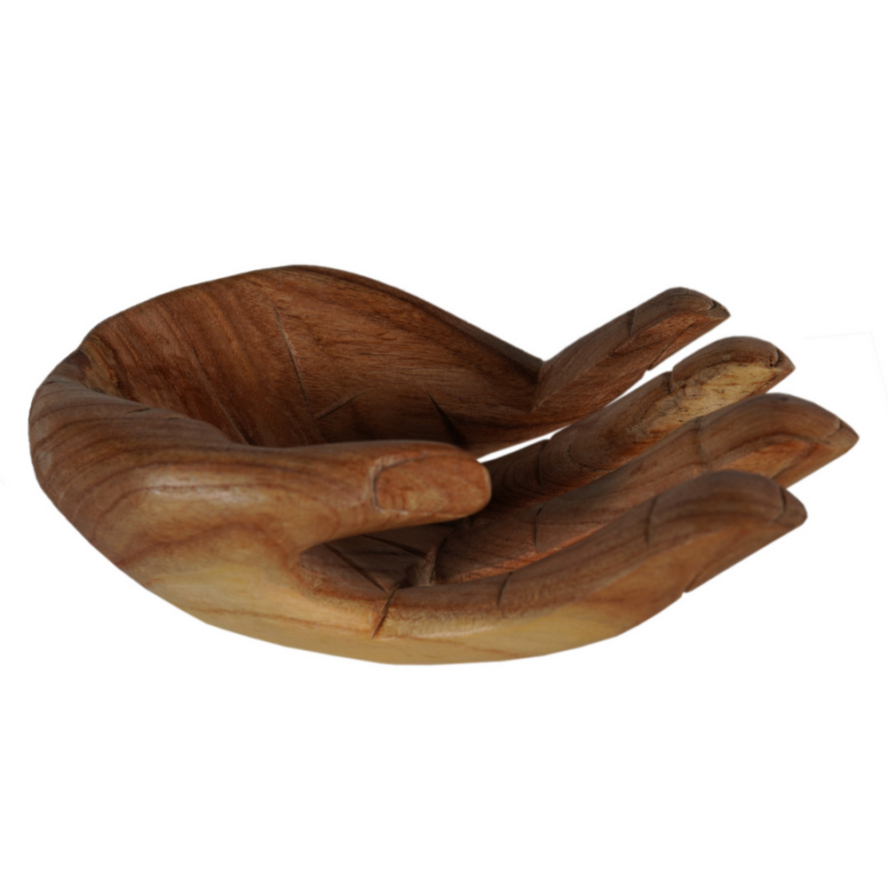 JoJo Living Suarhouten schaal hand JoJo Living Suarhouten schaal hand