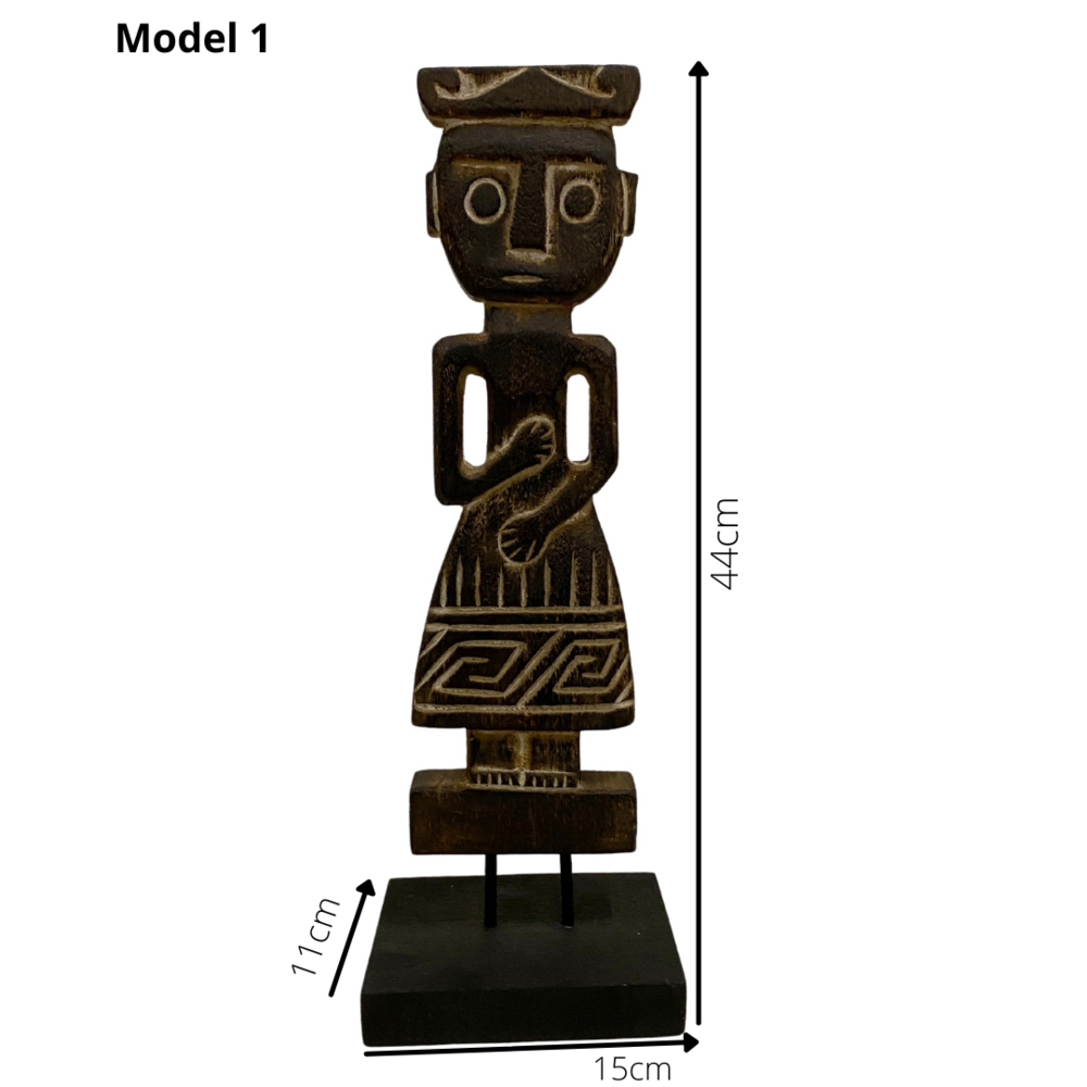 JoJo Living Houten beeld op voet JoJo Living Houten beeld op voet