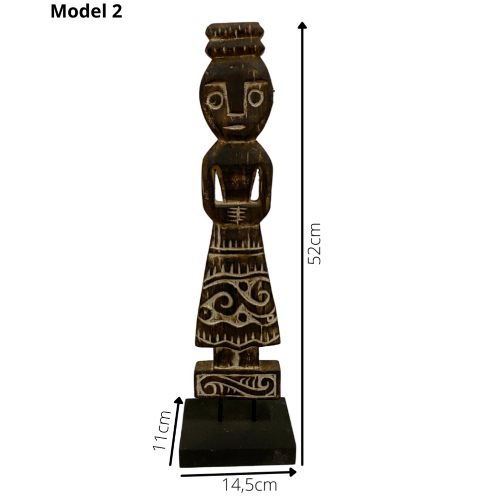 JoJo Living Houten beeld op voet JoJo Living Houten beeld op voet