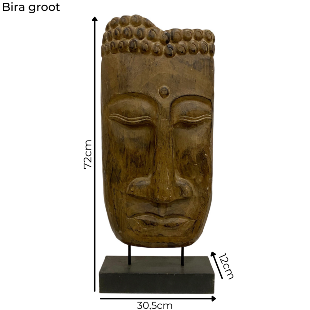 JoJo Living Teakhouten beeld Bira JoJo Living Teakhouten beeld Bira