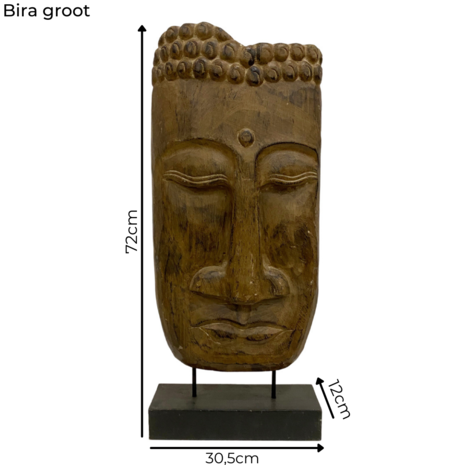 JoJo Living Teakhouten beeld Bira JoJo Living Teakhouten beeld Bira