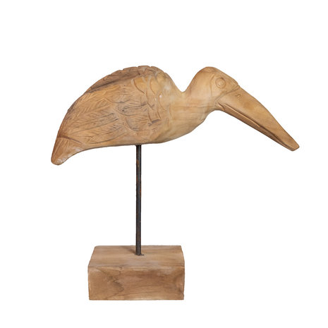 JoJo Living Teakhouten vogel Paruh