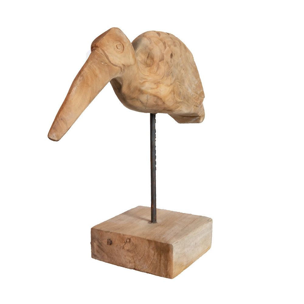 JoJo Living Teakhouten vogel Paruh