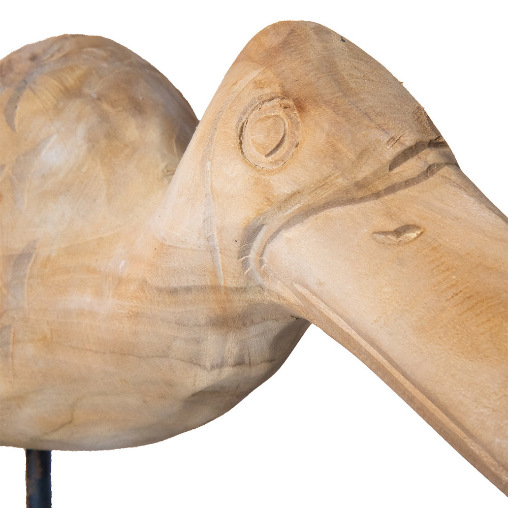 JoJo Living Teakhouten vogel Paruh