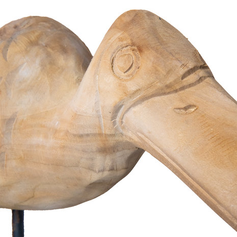 JoJo Living Teakhouten vogel Paruh