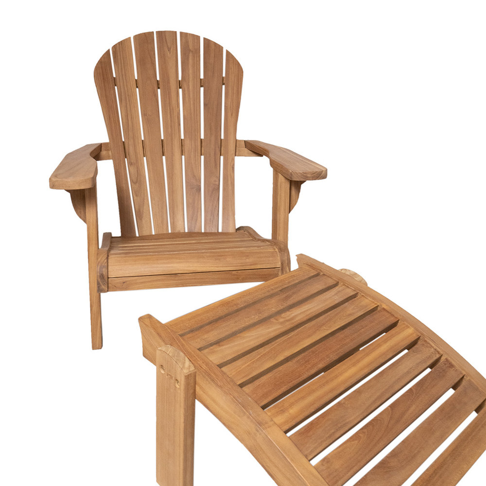 JoJo Living Teakhouten adirondack loungestoel