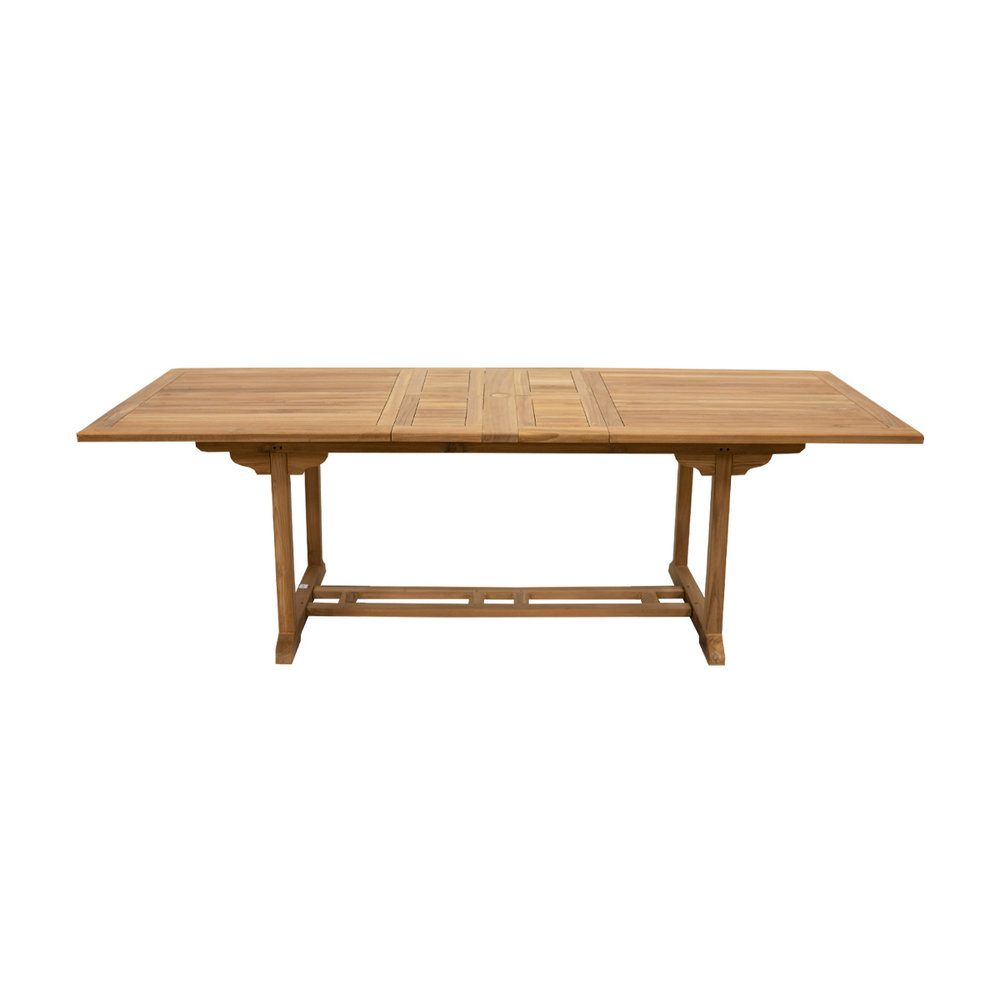 JoJo Living Teakhouten uitschuifbare tuintafel
