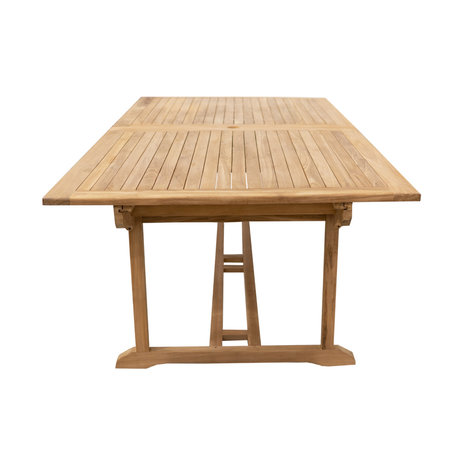 JoJo Living Teakhouten uitschuifbare tuintafel