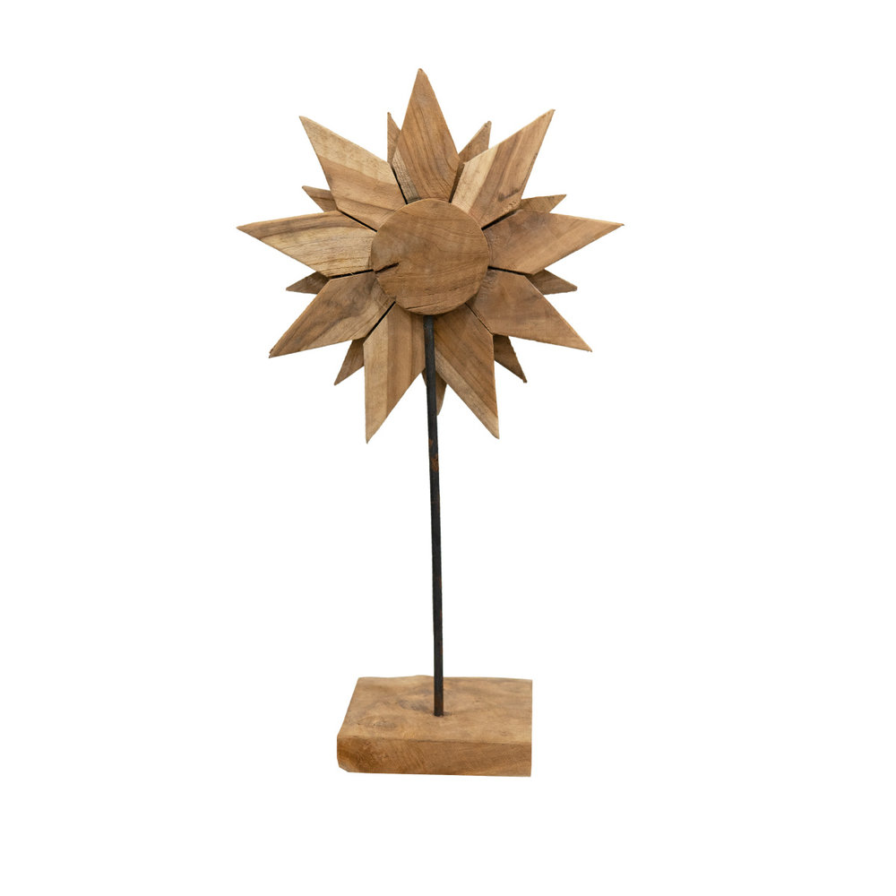 JoJo Living Teakhouten zonnebloem