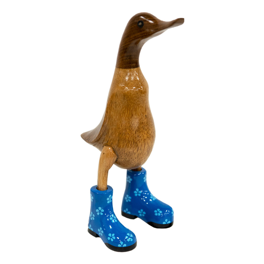 JoJo Living Houten eenden blauwe schoenen