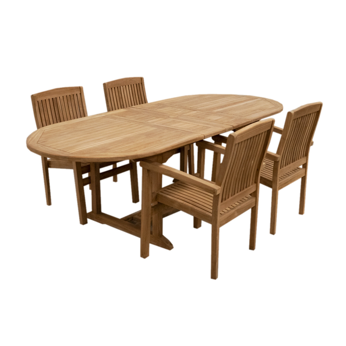 Teakhouten uitschuifbare tuintafel