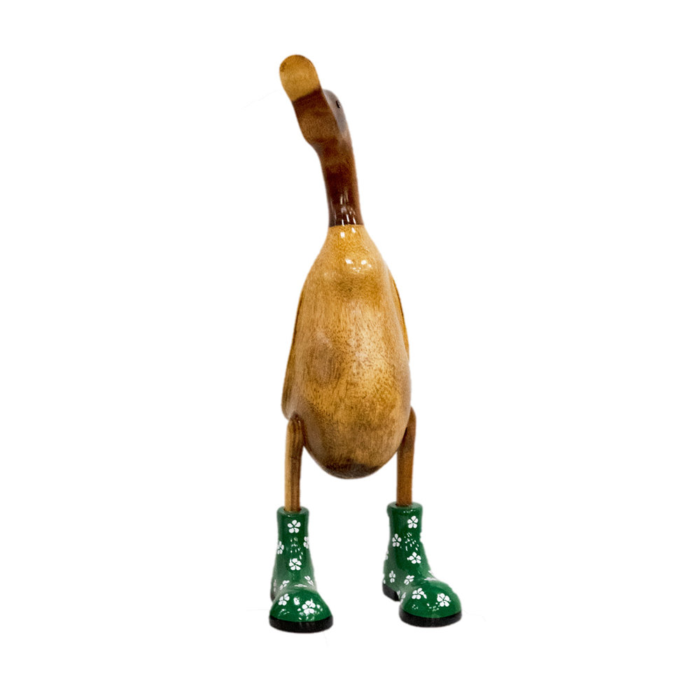 JoJo Living Houten eenden groene schoenen JoJo Living Houten eenden groene schoenen