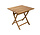 Teakhouten klaptafel Tuban vierkant