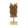 JoJo Living Teakhouten uil op standaard JoJo Living Teakhouten uil op standaard