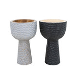 JoJo Living Suarhouten decoratieve kom op voet JoJo Living Suarhouten decoratieve kom op voet