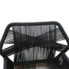 JoJo Living Rhodes Rope tuinstoel - Zwart JoJo Living Rhodes Rope tuinstoel - Zwart