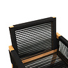 JoJo Living Nusa Rope tuinstoel - Zwart JoJo Living Nusa Rope tuinstoel - Zwart
