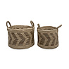 JoJo Living Mand Mendong Zigzag - Set van 2 JoJo Living Mand Mendong Zigzag - Set van 2