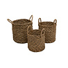 JoJo Living Mand Yuli Naturel - Set van 3 JoJo Living Mand Yuli Naturel - Set van 3