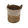 JoJo Living Bananenmand Kawung Ruit - Set van 4 JoJo Living Bananenmand Kawung Ruit - Set van 4