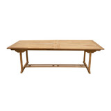 JoJo Living Teakhouten uitschuifbare tuintafel JoJo Living Teakhouten uitschuifbare tuintafel