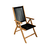 JoJo Living Tuban Klaptafel met Dorset Rope klapstoelen - Zwart JoJo Living Tuban Klaptafel met Dorset Rope klapstoelen - Zwart