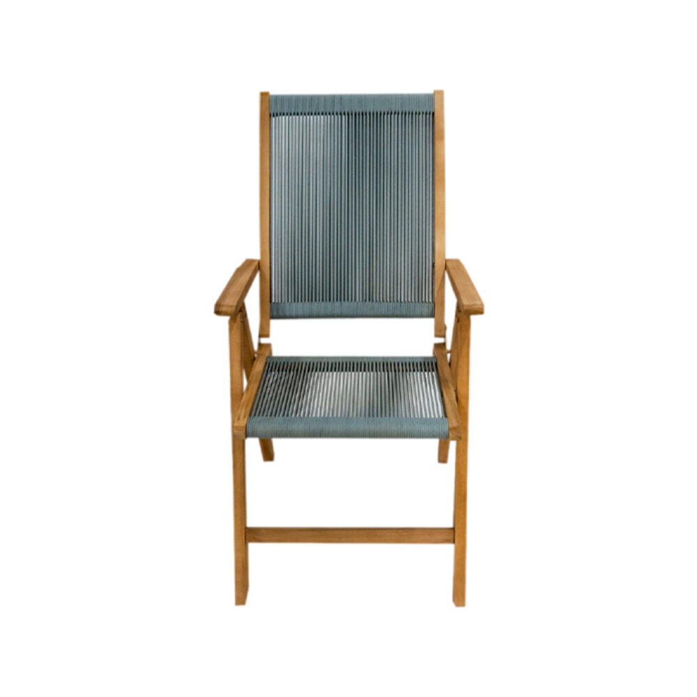 JoJo Living Tuban Klaptafel met Dorset Rope klapstoelen - Sage Groen JoJo Living Tuban Klaptafel met Dorset Rope klapstoelen - Sage Groen