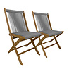 JoJo Living Tuintafel Sun met Rope klapstoelen - Lichtgrijs JoJo Living Tuintafel Sun met Rope klapstoelen - Lichtgrijs