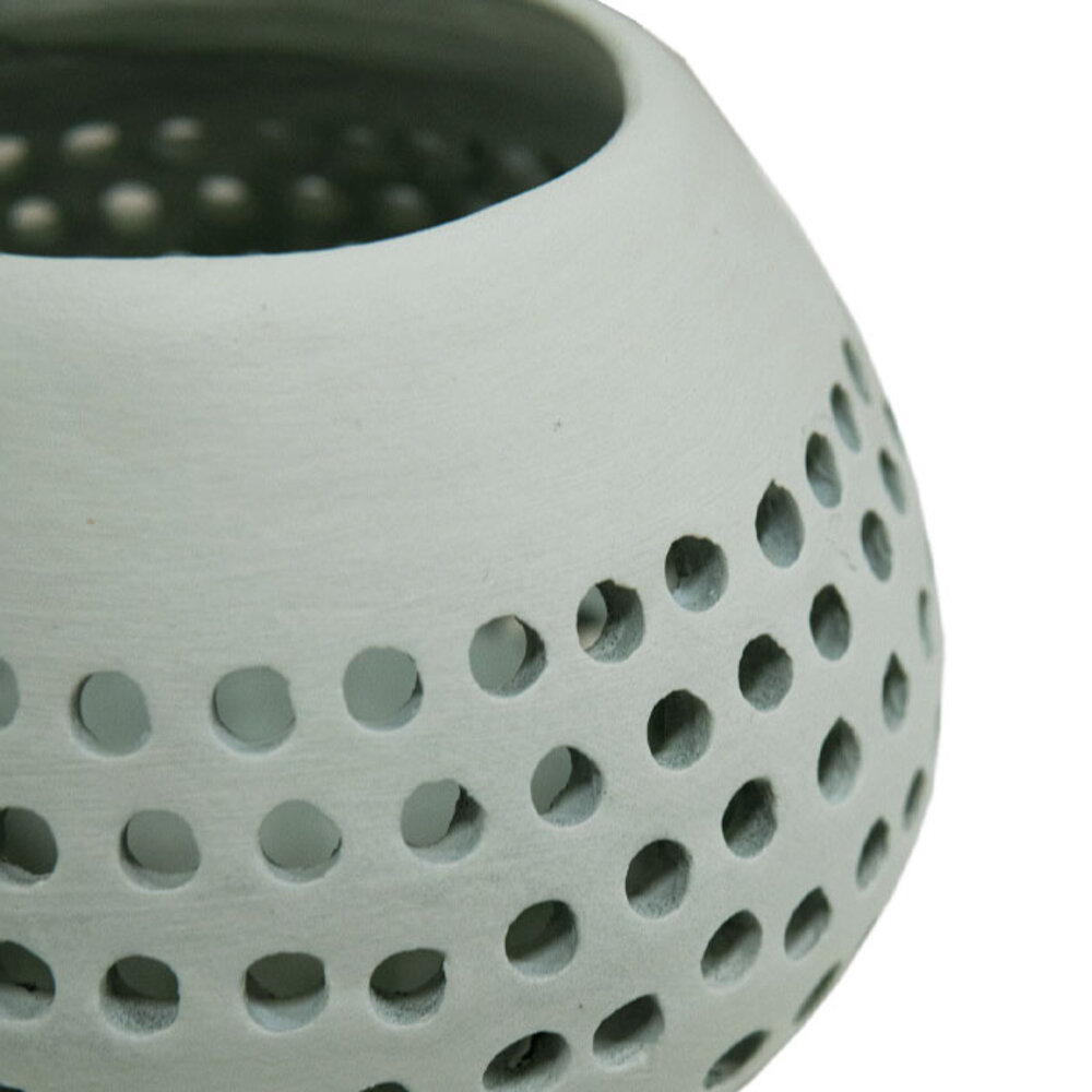 JoJo Living Polka waxinelichthouders Sage Groen- diverse afmetingen JoJo Living Polka waxinelichthouders Sage Groen- diverse afmetingen