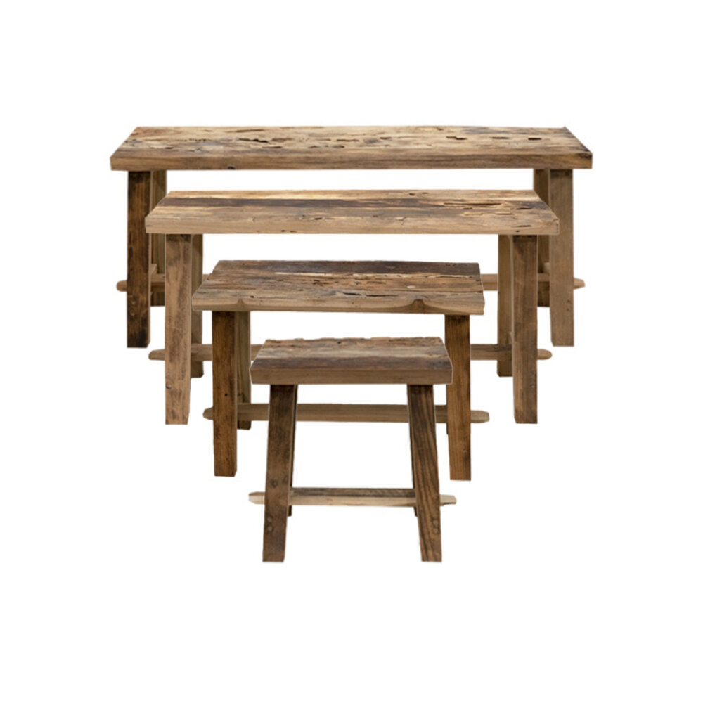 JoJo Living Houten bankje rustiek | diverse afmetingen JoJo Living Houten bankje rustiek | diverse afmetingen