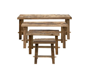 JoJo Living Houten bankje rustiek | diverse afmetingen JoJo Living Houten bankje rustiek | diverse afmetingen