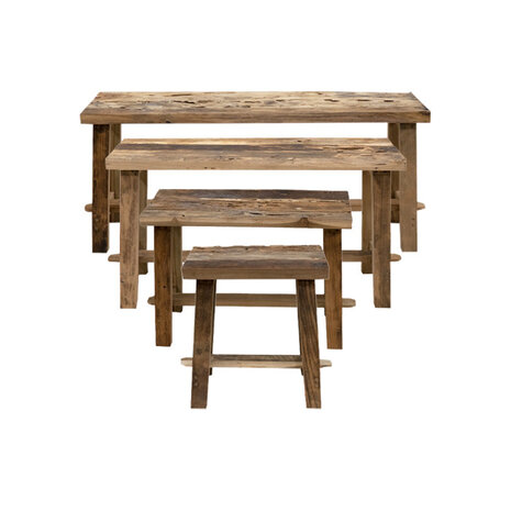 JoJo Living Houten bankje rustiek | diverse afmetingen JoJo Living Houten bankje rustiek | diverse afmetingen