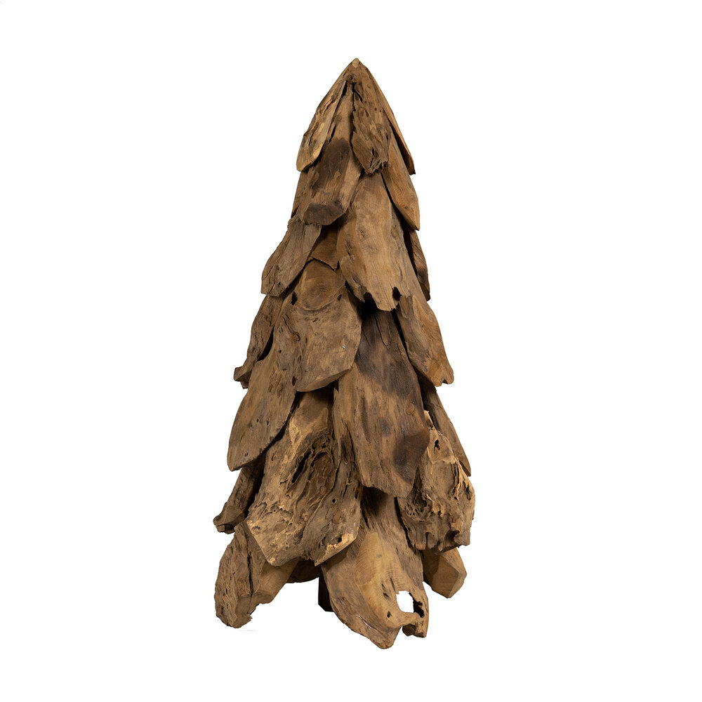 Teakhouten kerstboom kopen in Zwolle Kerstdecoratie JoJo Living