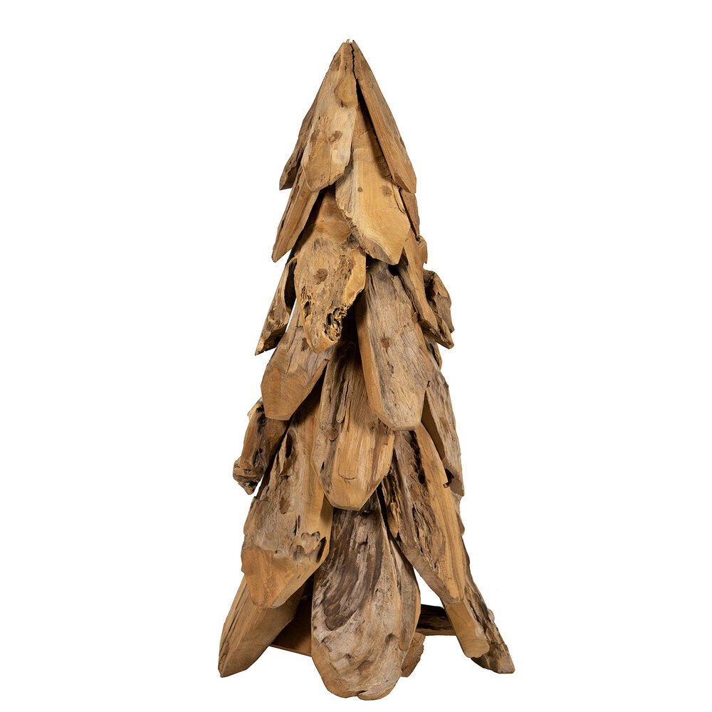 Teakhouten kerstboom kopen in Zwolle Kerstdecoratie JoJo Living