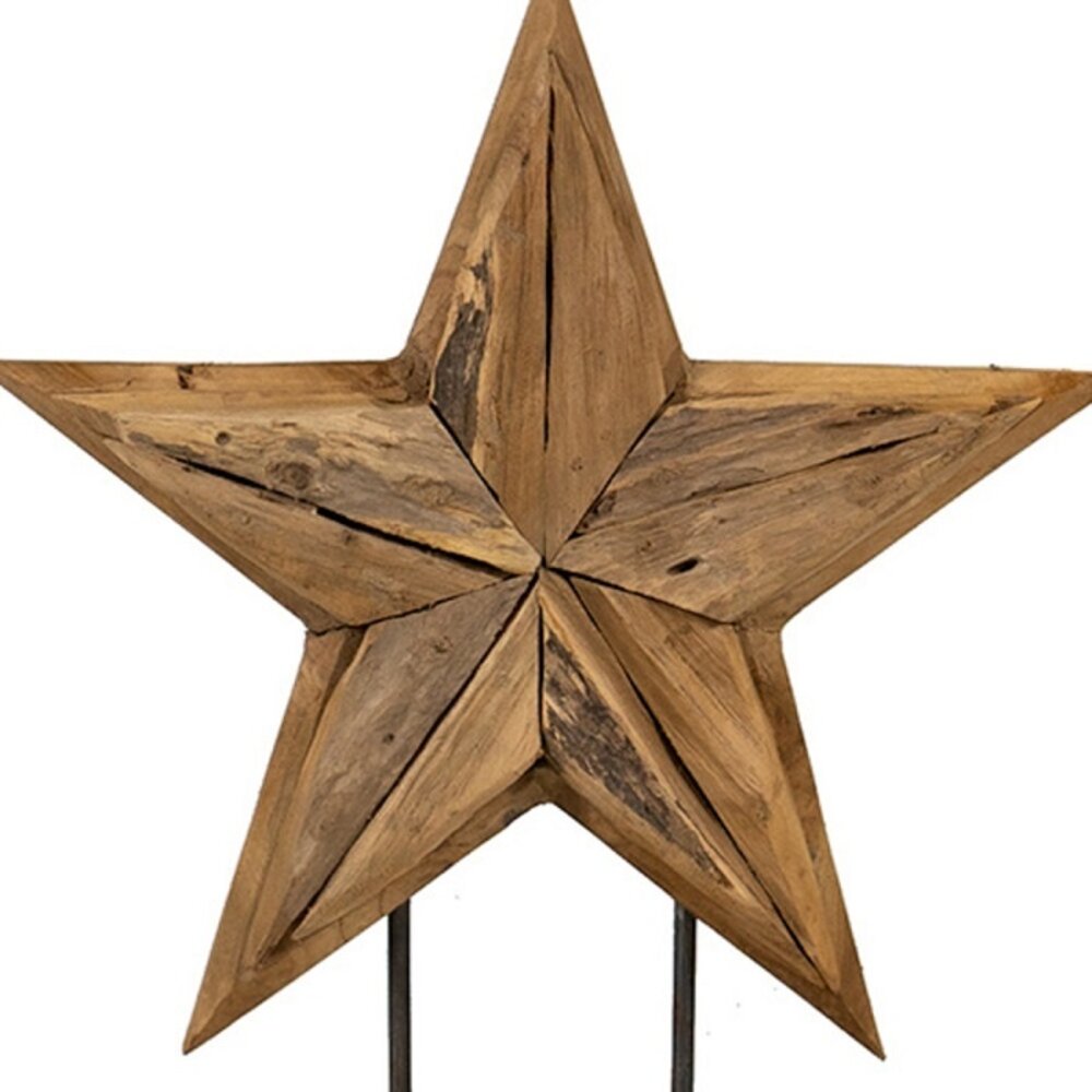 JoJo Living Teakhouten kerstster - diverse afmetingen