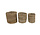 Mandje Meli naturel - set van 3 